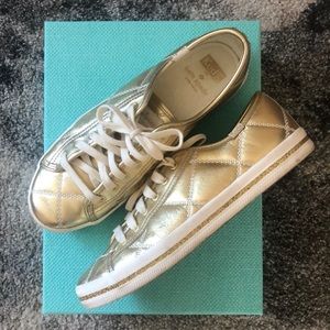 Gold Kate Spade /Keds limited edition trainers